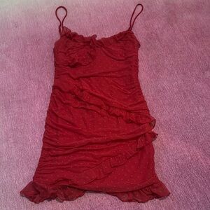 Lucy in the Sky Scarlet Spaghetti Strap Dress